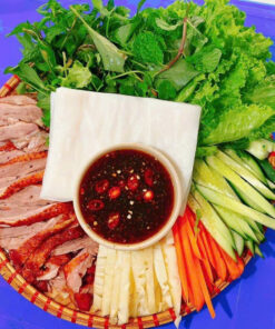 Bánh tráng cuốn vịt quay (1/2 con)